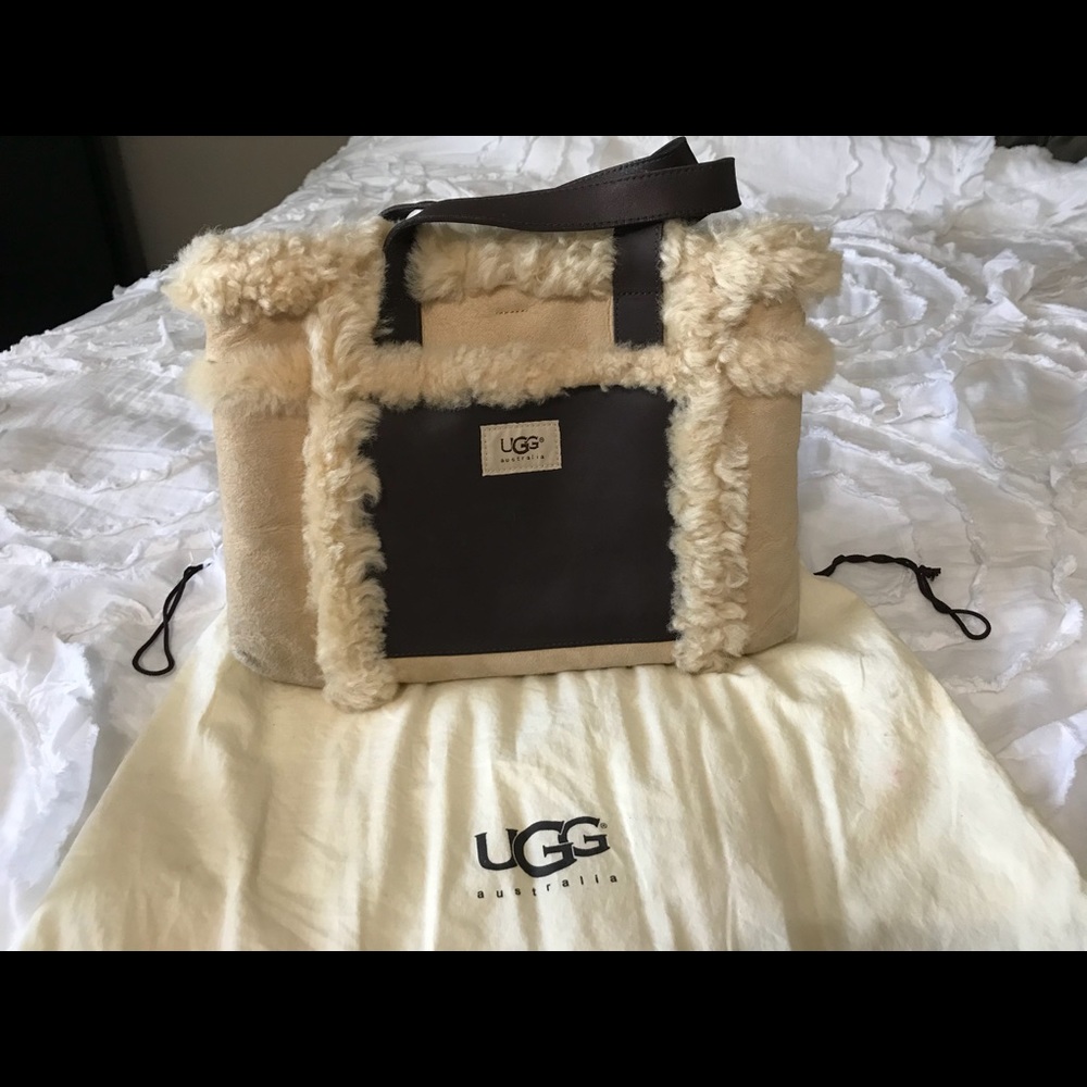 Ugg Leather, Suede, Shearing Handbag